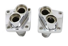 10-0987 Motorshop G1n Replica Chrome Tappet Block Set Fits Harley Davidson