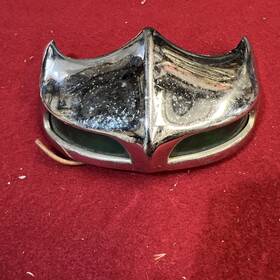 X123 Nationals Vintage Nations Motorcycle Fender Tip With Lights Green 5 Inch