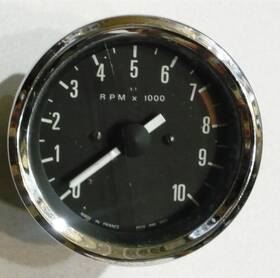 06-5874 Norton 75 850 Mk3 Mkiii Tachometer Part # - Works But Cracked Glass