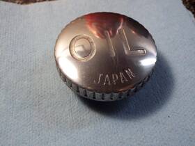 52003-017 Oem Kawasaki 1972 H1 500 Mach 3 Non Vented Oil Tank Metal Threaded Lid Cap Vtg