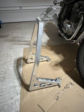 99701 Pittsburgh Low Profile Rear Spool Motorcycle Stand 700lb Capacity