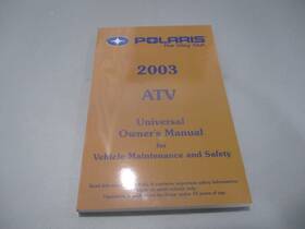 9917492 Polaris Oem 2003 Atv Universal Owners Manual