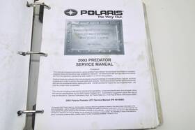 9918062 Polaris Oem Service Manual 03/04 Predator 500