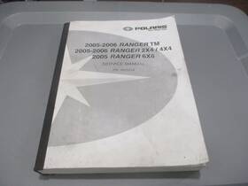9920214 Polaris Oem Service Manual 2005-2006 Ranger 2x4 4x4 2005 6x6