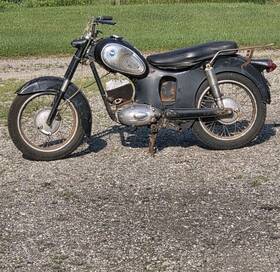 810.94211 Puch Original Oe 1966 Sears Motorcycle Sr175 Model Rolling Chassis Local Pickup Mi