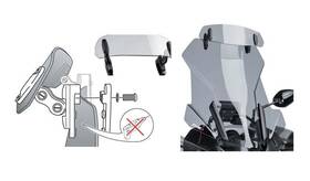 6375h Puig Clip-on Visor - 315mm Smoke
