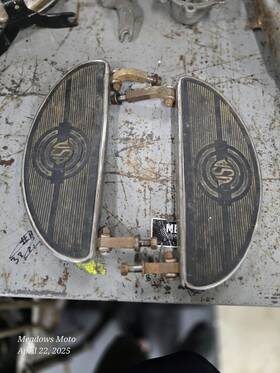 50603-40 Remake #50603-40 Harley Knucklehead Ul 45 Fl El Panhead Foot Boards With Oem 1940-84
