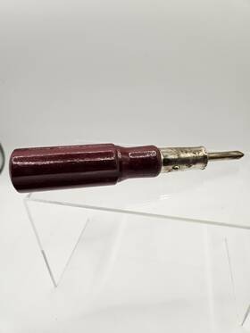 M08713-0 Rockford Motors - Vintage Bridgestone Motorcycle Wood Handle Screwdriver 4 1/2 Inch