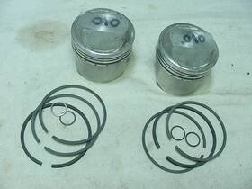 403-99 Routts Triumph 650 Unit Or Pre Trw Racing Forged Piston Set .010 With Rings