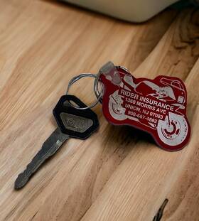 Kw15bp Silka Vintage Kawasaki Motorbike Cut Key Plastic Head And Ring