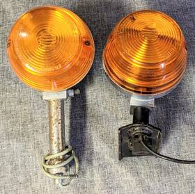 6-0345s Stanley 2 6 0345 1970s Honda Motorcycle Amber Sae D67 Turn Signals Japan Rat Rod