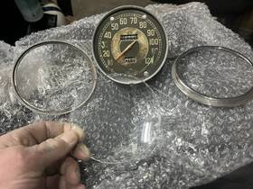 105366 Stewart Warner 1941- 42 Harley Davidson Oem Speedometer P/n