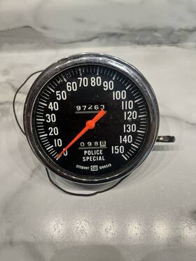 815583 Stewart Warner Police Special Speedometer Oem Vintage Power Wire