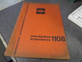11080093071 Stihl 11080093071/4000 Factory Service Shop Manual For Power Chain Saw 1108