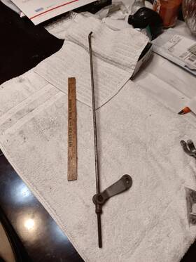 42256-63 Strange Bird Mfg Harley Davidson Hummer Rear Foot Brake Rod Assembly..ready To Roll