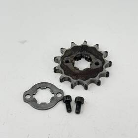 5hp-17456-00-00 Sunstar Yamaha Ttr125 125e Front Sprocket 13t Bolts Bracket Plate