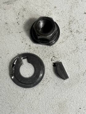 09160-12002 Suzuki 09159-12103 1972 T250 T 250 Crankshaft Nut Washer And Key