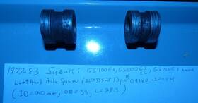 09180-20054 Suzuki 1977-83 Gs1100e Gs1000e Gs750e Left Rear Axle Spacer Pn#
