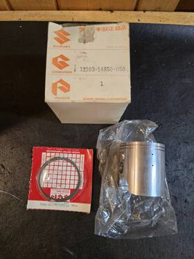 12110-14513-050 Suzuki 12103-14850-050 Nos 1985 1986 Rm125 Piston Ring Kit - S30