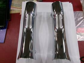 14025-1029 Suzuki Vintage Motorcycle Muffler Cover Right And Left Side