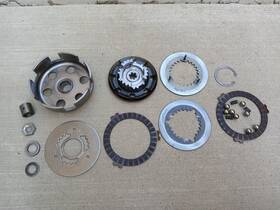 21411-04400 Suzuki Used 2001 Jr50 Jr 50 Clutch Basket Plates Ball Bearings Springs Hub