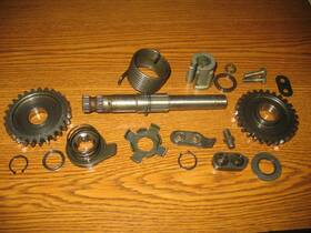 26211-16504 Suzuki 1976 Ts400 Kick Start Shaft With Idle Gear Ts 400 Apache