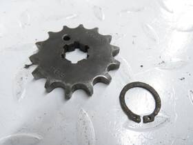 27511-02b00 Suzuki 2751102b00 1987 - 1995 Rm 80 Oem 14 Tooth Main Drive Sprocket / C Clip /#27511-02b00
