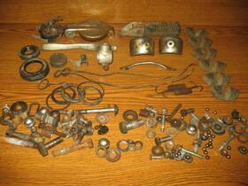 41100-32201-019 Suzuki 1976 Ts400 Frame Misc Bolts Fittings Hardware Grab Bag Ts 400 Apache