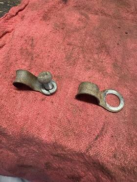 51453-03010 Suzuki 51452-08010 1967 B100p Brake/speedo Cable Clips Hardware