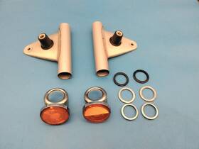 Suzuki 5153029630126 1973-1977 Ts Tc 185 125 Headlight Mounting Ears And Reflectors Tc185 Tc125