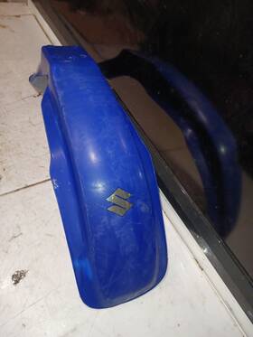 53111-44a00-yj4 Suzuki 2003 - 2006 Dr200 Front Fender Blue No Cracks Oem