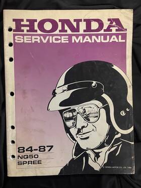 61gk803 Suzuki Honda 1984-1987 Nq50 Spree Service Manual #61gk803 B0938