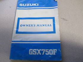 99011-20c51-03a Suzuki Owners Manual 1989 Gsx750f Gsx750 F
