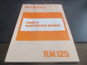 99011-27c50-03a Suzuki Oem Owners Maintenance Manual 1989 Rm125