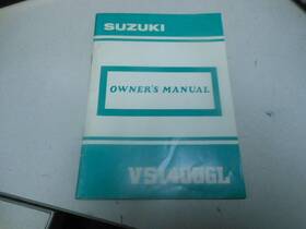 99011-38b53-03a Suzuki Factory Owners Manual 1990 Vs1400gl