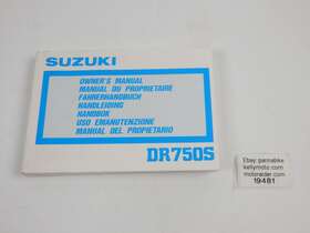 99011-44b50-042 Suzuki 1987 Dr750-s User Owner Manual Book Multi Language