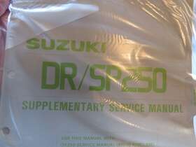 99500-42001 Suzuki Dr250 Sp250 Owners Supplementary Service Manual