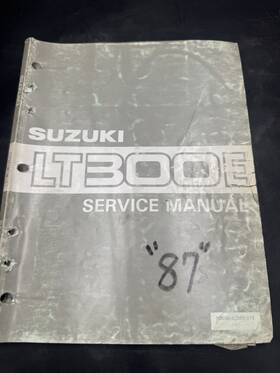 99500-42080-01e Suzuki Oem Service Manual 1987 Lt300e