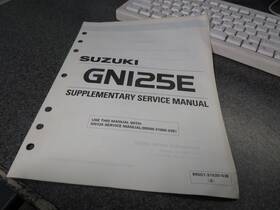 99501-31020-03e Suzuki Factory Supplementary Service Manual 1995 Gn125 Es