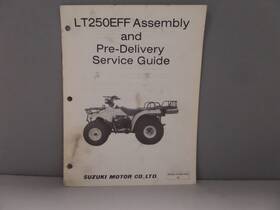 99505-01055-03e Suzuki Factory Assy And Pre-delivery Service Guide 1985 Lt250eff