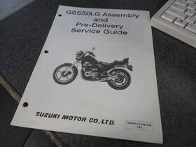 99505-01246-03e Suzuki Assembly And Pre-delivery Service Guide 1986 Gs550lg