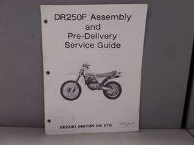99505-01255-03e Suzuki Factory Assembly And Pre-delivery Service Guide 1985 Dr250f