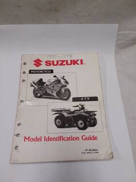 99923-12981 Suzuki Model Identification Guide 1991-1998 Factory To Dealer Item