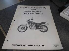 Ms-6001e-03 Suzuki Factory Assembly And Pre-delivery Service Guide 1981 Gs450lx