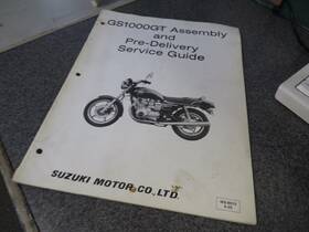Ms-8510e-03 Suzuki Assembly And Pre Delivery Service Guide 1980 Gs1000gt
