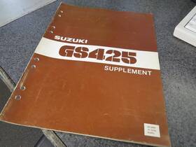 Sr-6001 Suzuki Factory Supplement Manual Gs425