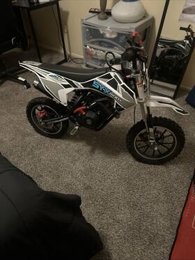Syxmoto 3000 200 Syx Moto Dirt Bike Colors White Gray Black Blue Great Condition Used