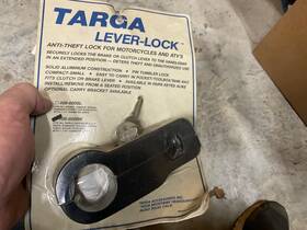08-600bk Targa Lever Lock Old School Biker Security Works On Several Models