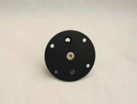 4-60005 Techmount Gen 4 2.25 Inch Round Top Plate With Amps Mount Pattern - Black