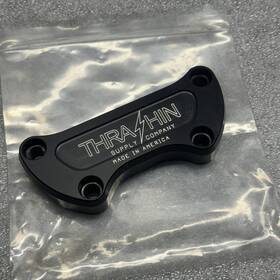 Tsc-2800-4 Thrashin Supply Company Co. 1 Inch Handlebar Clamp Machine Cut Black Anodized